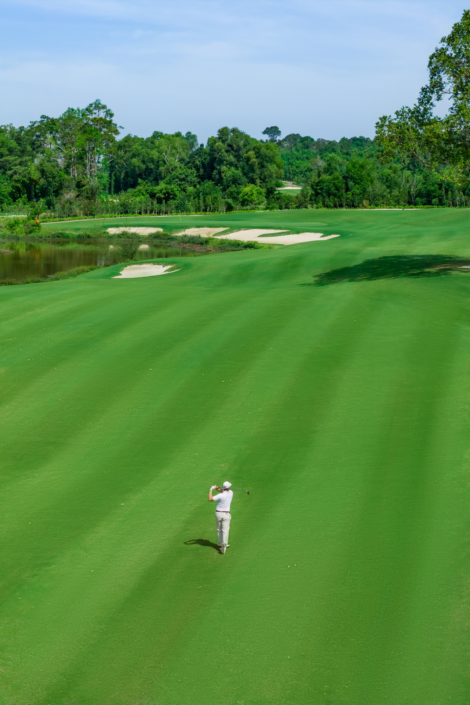 Sân golf link 18 lỗ tiêu chuẩn